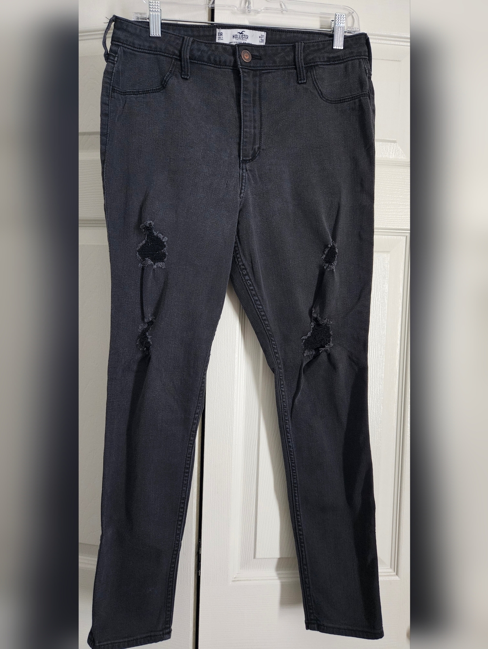 Hollister Black Ripped Skinny Jeans